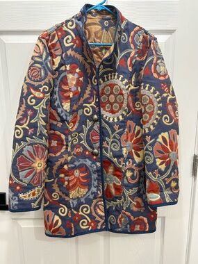 Petalura Reversible embroidered jacket